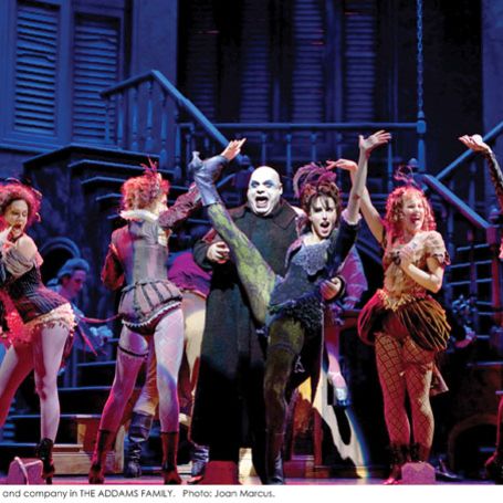 Kevin as Uncle Fester in Broadway Musical